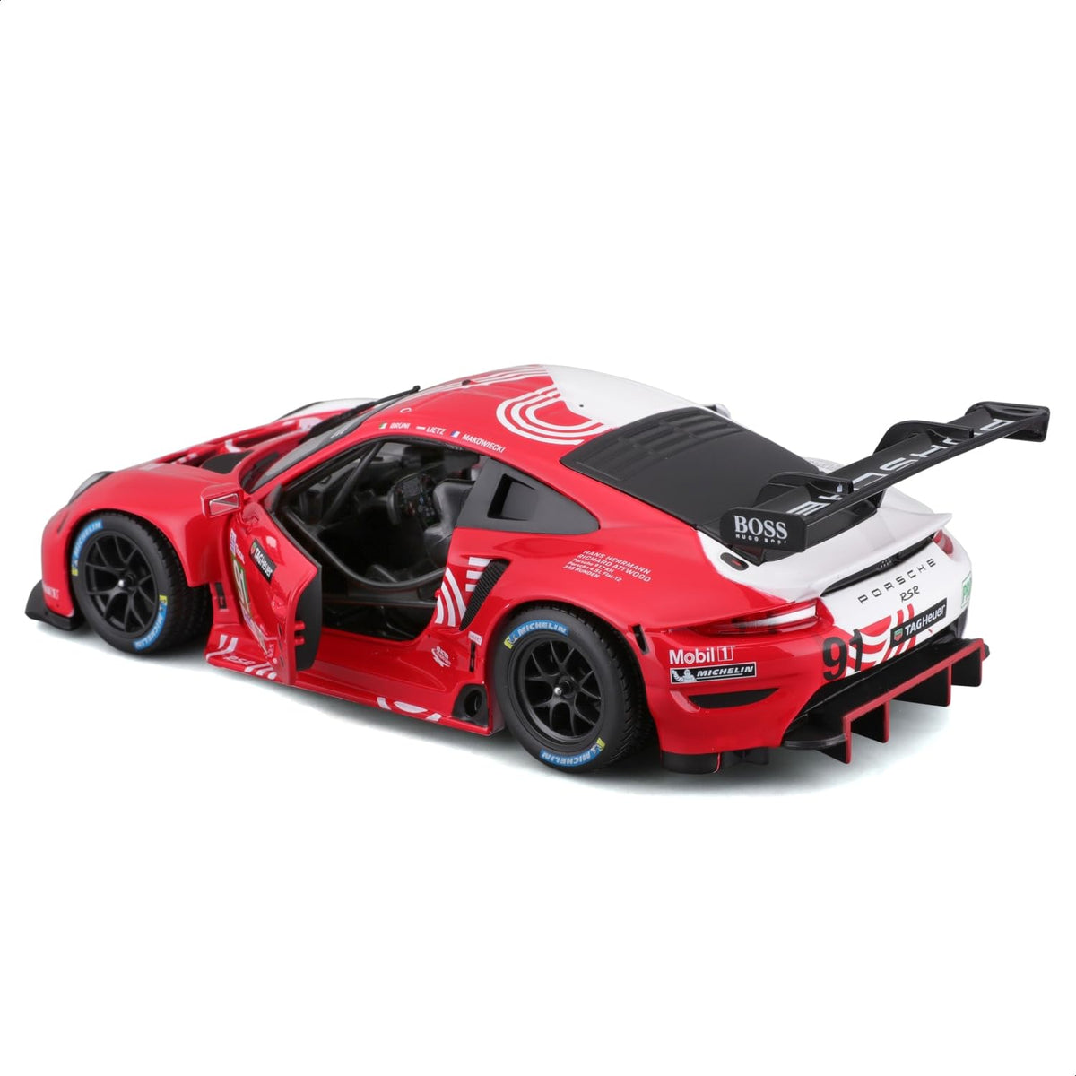 Bburago 1:24 Porsche 911 (991.2) RSR No. 91 Le Mans 2020 Diecast Model Car