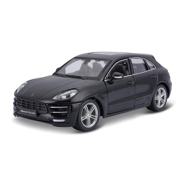 Bburago Porsche Macan Diecast Vehicle 1:24 Scale), (Model: 18-21077), Black