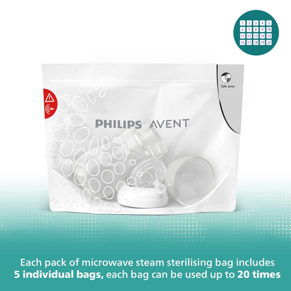 Philips Avent Microwave Steriliser Bags (Pack of 5)