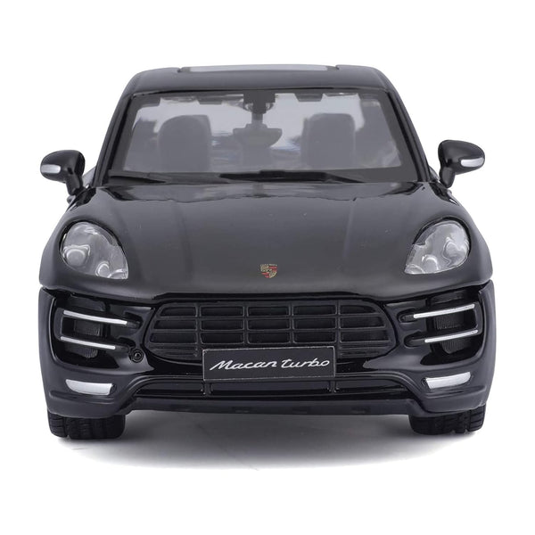 Bburago Porsche Macan Diecast Vehicle 1:24 Scale), (Model: 18-21077), Black