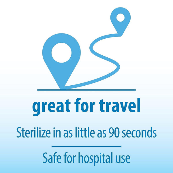 Dr. Brown's Microwave Steam Sterilizer 5 Reusable Begs 30 Uses Per Beg