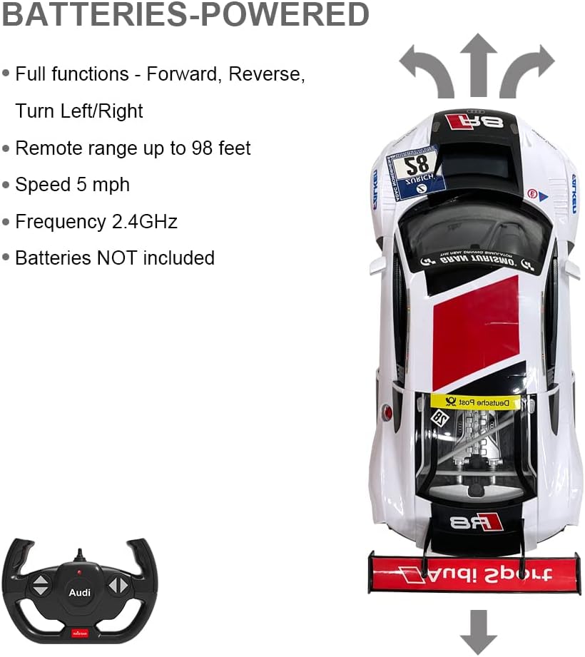 Rastar Remote Control Audi R8 LMS Scale 1/14