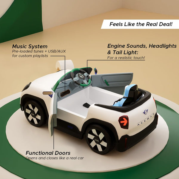 EMotorad Formula Fun Mini Cooper Aceman - White