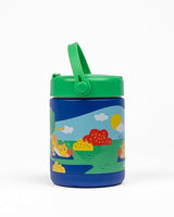 Kicups Joyful Jar Stainless Steel Insulated Food Jar 488 ml Green