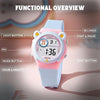 Spiky EVA26 Fun Digital Watch for Kids 3–14Y – Blue