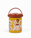 Kicups Joyful Jar Stainless Steel Insulated Food Jar 488 ml Little Builders