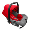 Hopop Carry Cot Cum Car Seat - Red