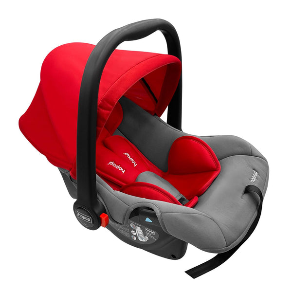 Hopop Carry Cot Cum Car Seat - Red