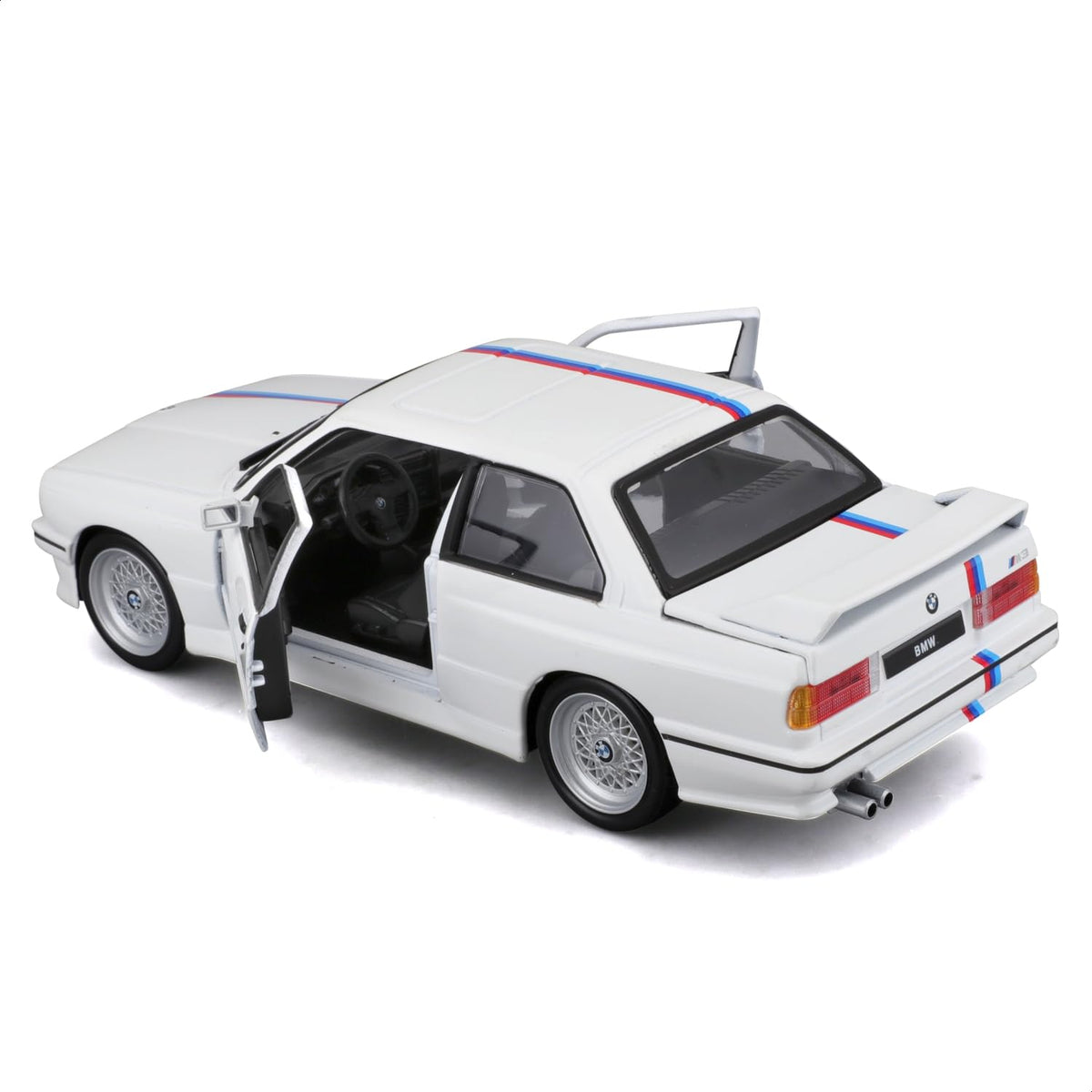 Bburago 1:24 1988 BMW M3 E30 Diecast Model Car – White