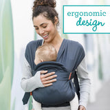 Infantino Hug & Cuddle Adjustable Hybrid Wrap Carrier 3.2–11.8kg – Black
