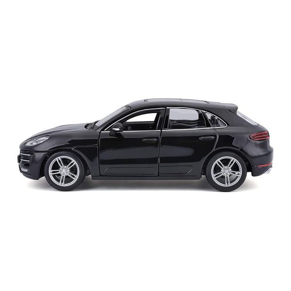 Bburago Porsche Macan Diecast Vehicle 1:24 Scale), (Model: 18-21077), Black