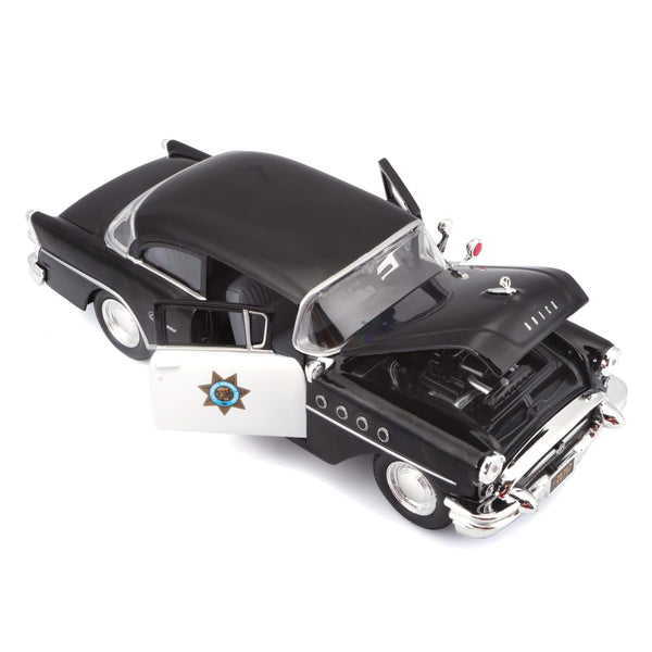 Maisto 1:24 1955 Buick Century Black Licensed Diecast Scale Model Car