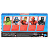 Marvel 6-Inch Hulk, Captain America, Iron Man, Spider-Man, & Black Panther Action Figure Set with Shield Accessory