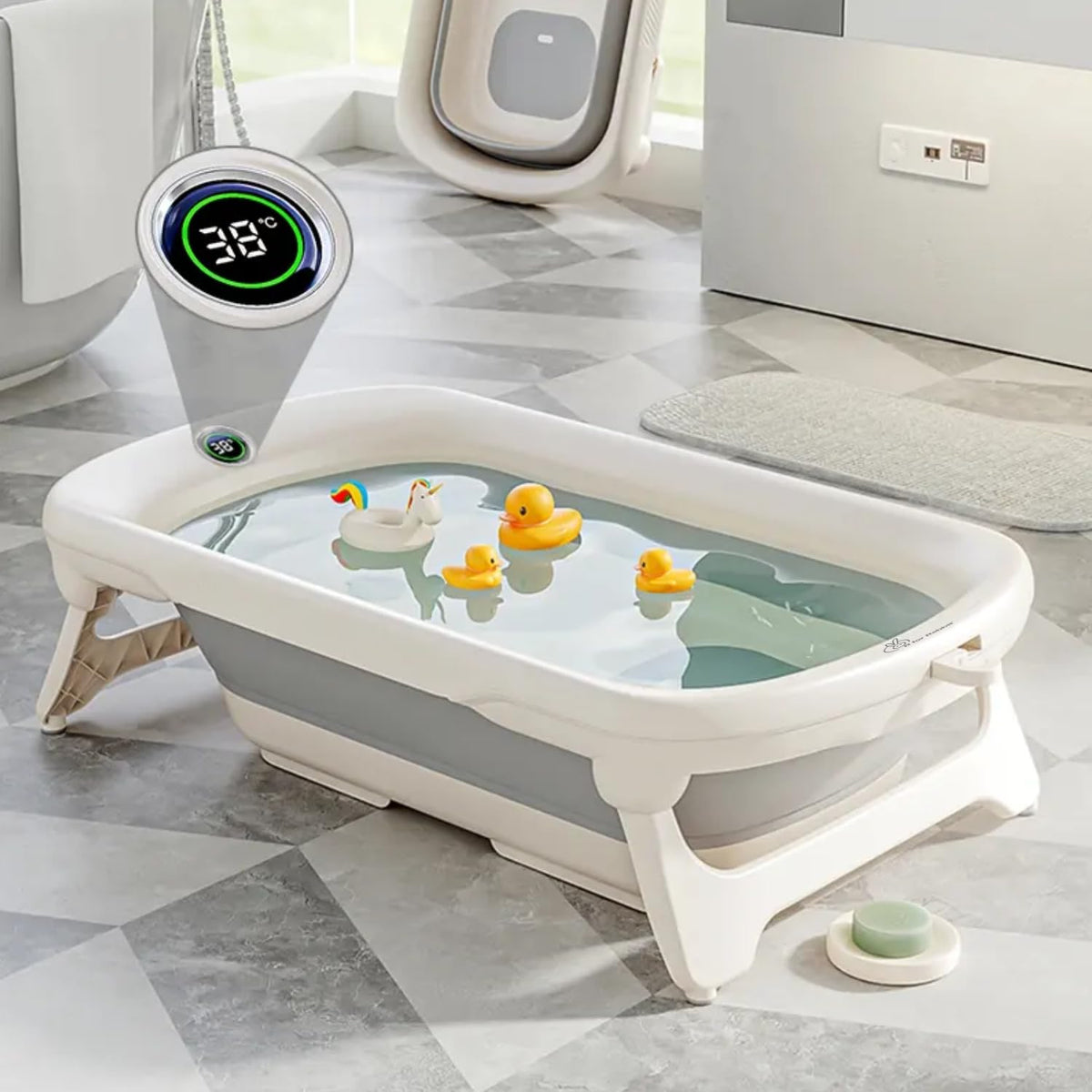 R For Rabbit Bubble Double Smart Bath Tub With Smart Water Temperature Plug