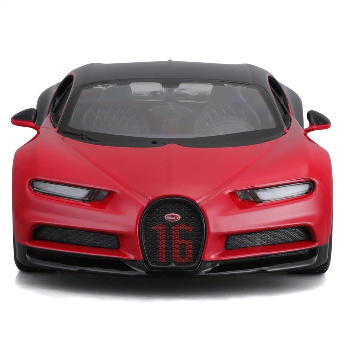 Maisto Bugatti Chiron Sport #16 Diecast Model Car 1:24 Red & Black