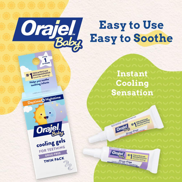 Orajel Baby Daytime And Nighttime Cooling Gels For Teething