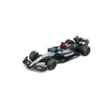 Bburago 2024 Mercedes-AMG W15 #63 George Russell 1:24 F1 Model with Acrylic Display Case