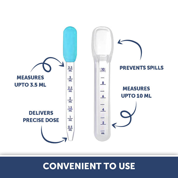 Hopop Medicine Spoon & Dropper - Blue