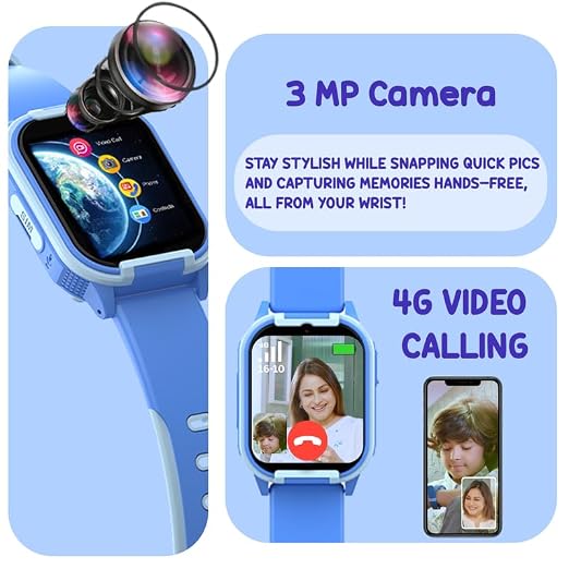 Spiky Gnome 4G Video Calling Smartwatch 4–14Y – Blue
