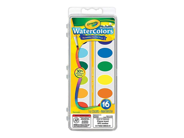 Crayola Count Washable Watercolors - Quantity 6