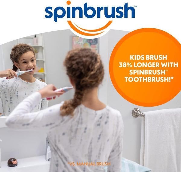 Spinbrush Battery Operated Paw Patrol Toothbrush - Yellow