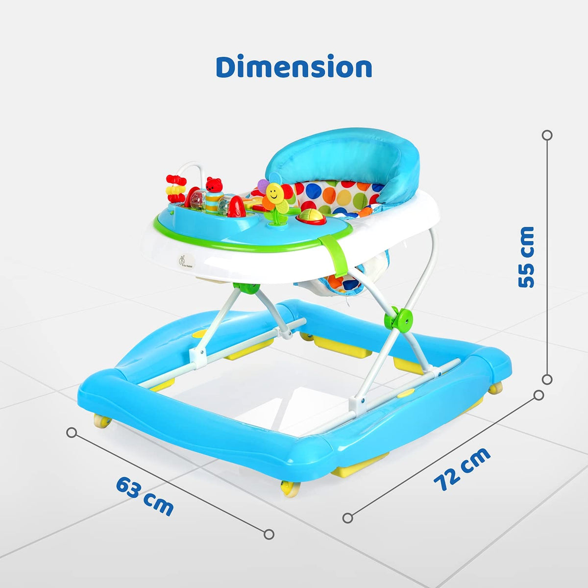 R For Rabbit Baby Walker Rock N Walk Blue