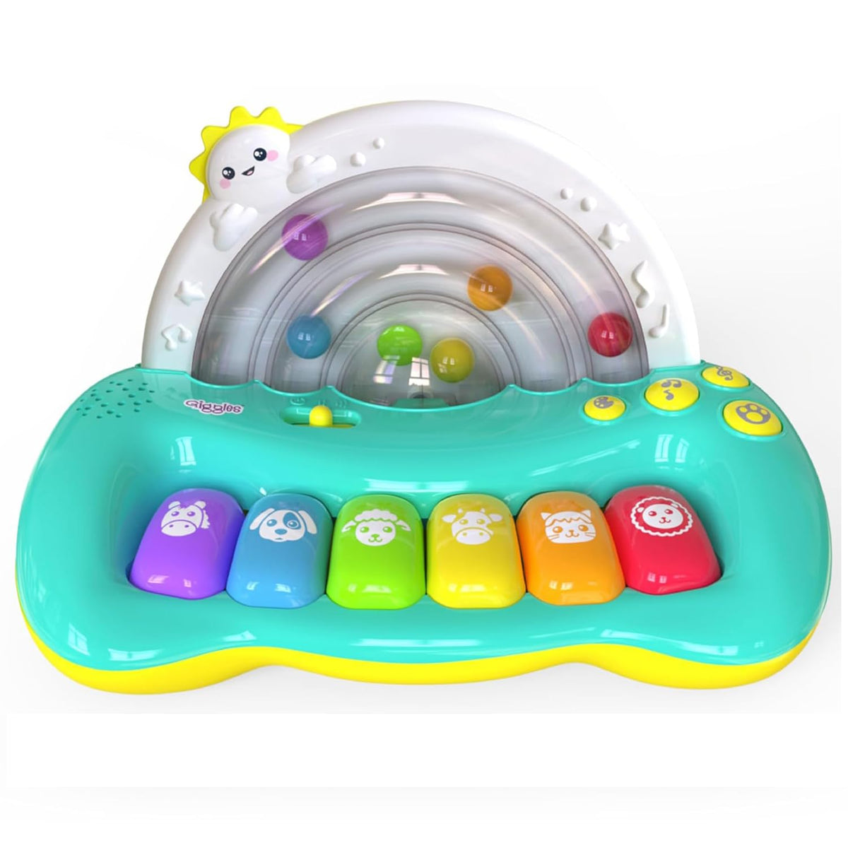 Giggles Jumpin Melodies Musical Keyboard Toy 12M+ – Multicolor