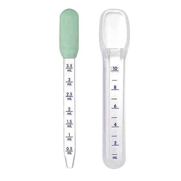 Hopop Medicine Spoon & Dropper 2-Piece Green
