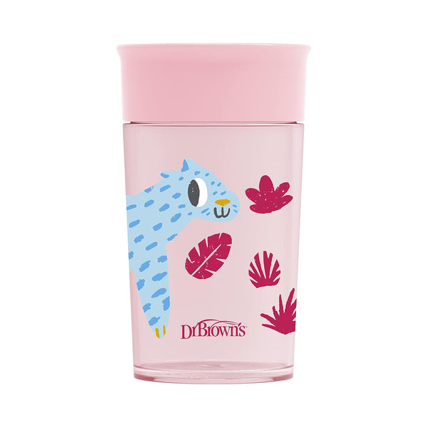 Dr Browns Smooth Wall Cheers 360 Cup Without Handle 200mL - Pink Deco