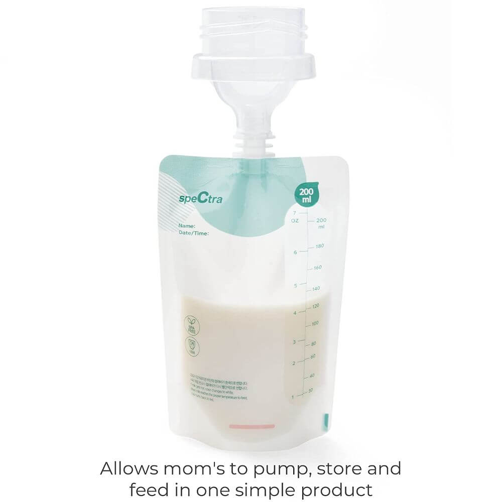Spectra Simple Store Milk Collection Bags Starter Kit – 10ct, 200mL