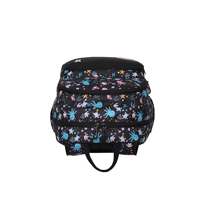 Arctic Fox Wink Octopus Kids School Backpack 21L – Black