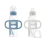 Dr. Brown’s Milestones Narrow Sippy Spout Bottle 250ml Lt Blue & Lt Gray 2-Pack