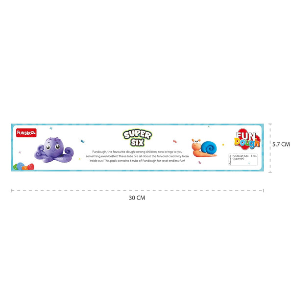 FunDough Clay Super Six Pack