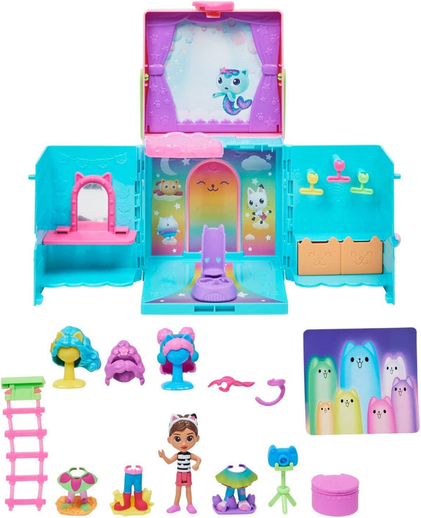 WinMagic Gabbys Dollhouse Rainbow Closet Portable Playset with a Gabby Doll