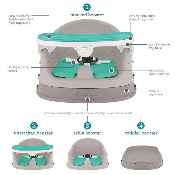 Infantino 4-in-1 Feeding Booster Seat for Baby