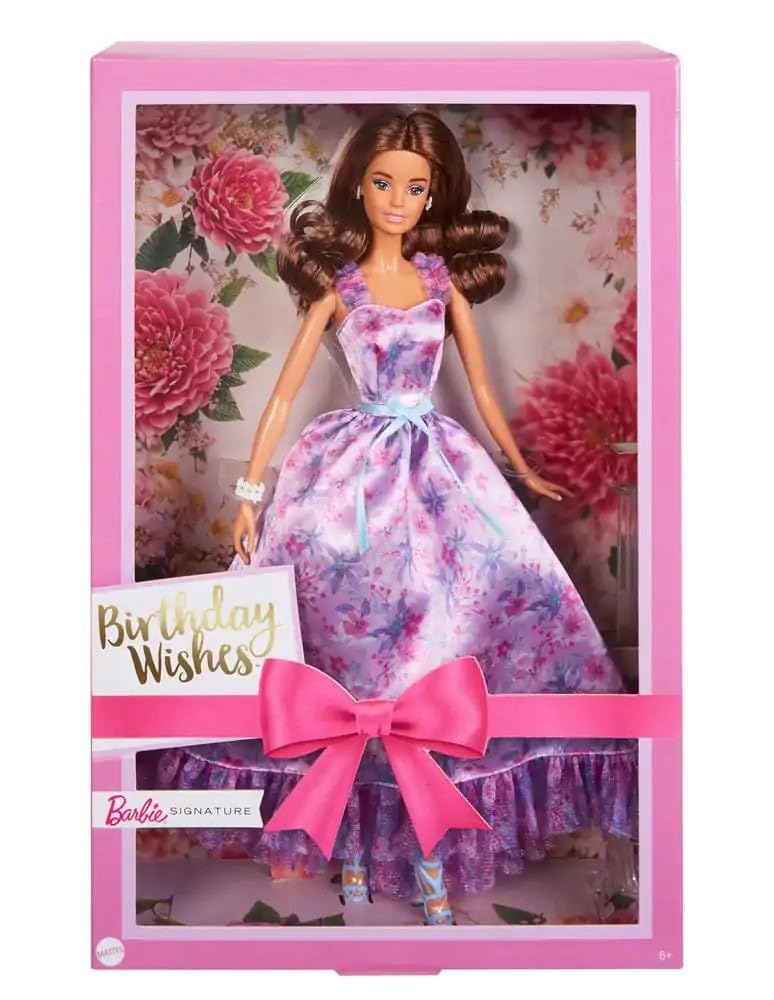 Barbie Signature Birthday Wishes Collectible Doll – Lilac Floral Dress