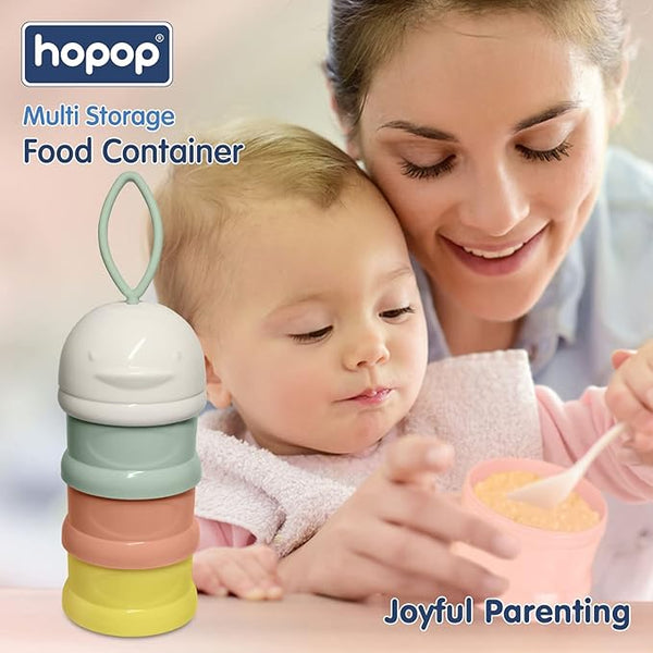 Hopop Multi Functional Milk Powder Container - Assorted Colour