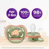 Philips Avent Ultra Air Soother SCF085/60 – 6–18 Months, Pack of 2