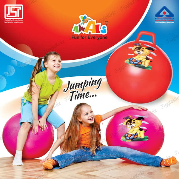 Awals Hopping Ball with Pump 55cm – Multicolor