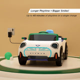 Formula Fun by EMotorad MINI Cooper Aceman Electric Ride-On Car 2Y+ – White