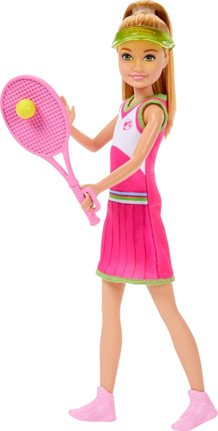 Barbie Stacie & Chelsea Tennis Playset with 2 Dolls & Accessories Multicolour