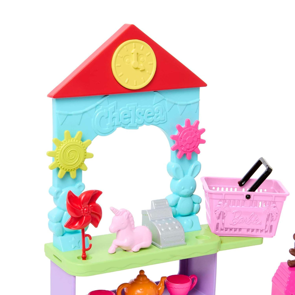 Barbie Chelsea Can Be Toy Store Playset with Small Blonde Doll, Counter & Display Furniture & 15 Accessories