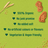 Organix Organic Gruffalo Cocoa & Vanilla Biscuits Toddler Snack – 12+ Months, 100g