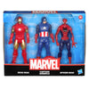 Marvel 6-Inch 3 Pack Set Including Iron Man, Captain America, and Spider-Man Action Super Hero Toys