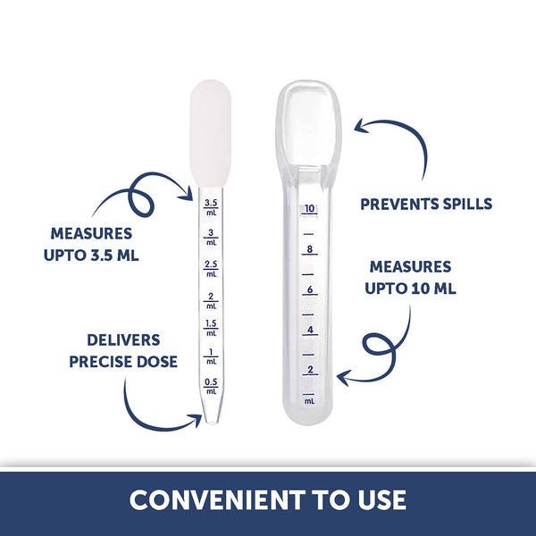 Hopop Medicine Spoon & Dropper - White