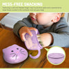 Melii Snack Container with Finger Trap - Purple Cat