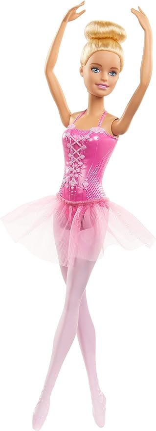 Barbie Ballerina Doll, Blonde Wearing Removable Pink Tutu