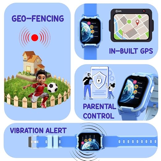 Spiky Gnome 4G Video Calling Smartwatch 4–14Y – Blue