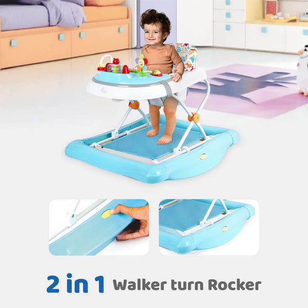 R For Rabbit Baby Walker Rock N Walk Light Blue