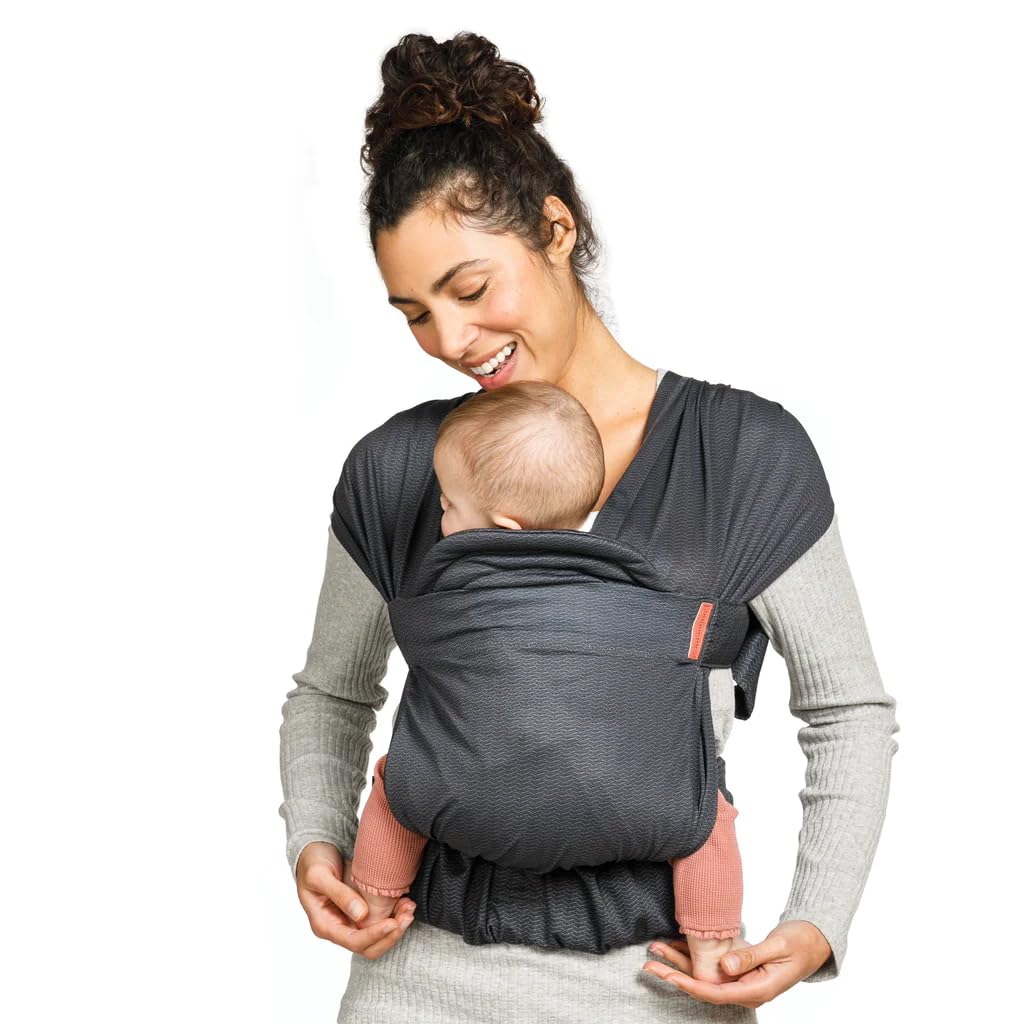 Infantino Hug & Cuddle Adjustable Hybrid Wrap Carrier 3.2–11.8kg – Black